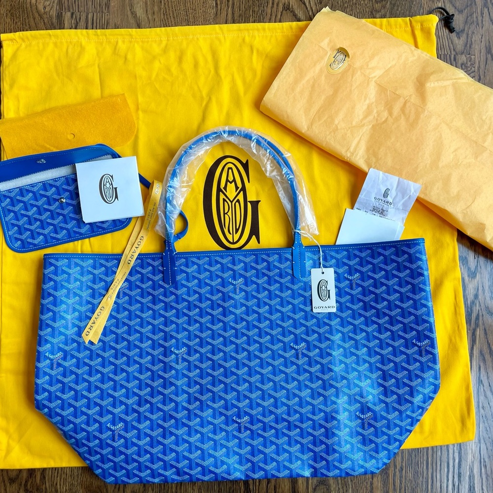 Brand New 2024 GOYARD Saint Louis GM in Sky Blue